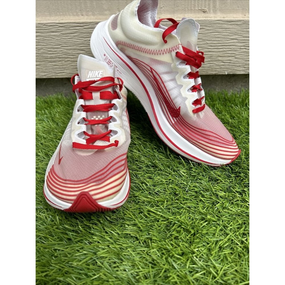 Nike Zoom Fly SP "Tokyo" University Red White AJ9282-100 Men’s Size 7